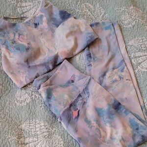 Pastel Tie-Dye Activewear Set